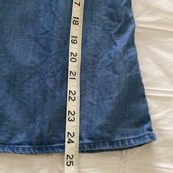 Women’s Cloth & Stone one shoulder denim color top - Picture 6 of 8